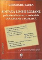 Sintaxa limbii romane intelesul tuturor