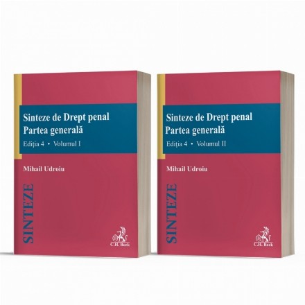 Sinteze de Drept penal. Partea generala (volumul I + volumul II). Editia 4