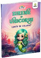 Sirene şi unicorni : carte de colorat