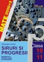 SIRURI PROGRESII MATEMATICA PENTRU ELEVI