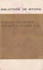 slujba cercetarii marxiste istoriei PCR