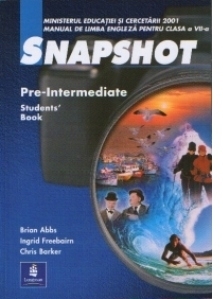 Snapshot Pre-Intermediate Student's Book - Manual de limba engleza pentru clasa a VII-a
