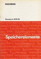 Speicherelemente Datenbuch 1975/76