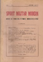 Spirit Militar Modern, Noembrie-Ianuarie 1938 - Revista de Psihologie, Pedagogie, Sociologie si Etica