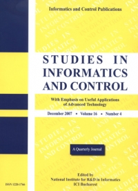 Studies in Informatics and Control (SIC) - 4 nr/an (2008)