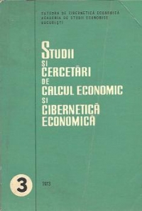 Studii si cercetari de calcul economic si cibernetica economica, Nr. 3 / 1973