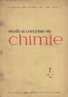 Studii Cercetari Chimie 2/1958