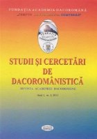 Studii cercetari dacoromanistica Revista Academiei