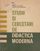 Studii cercetari didactica moderna