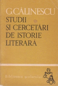 Studii si cercetari de istorie literara