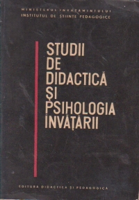 Studii de didactica si psihologia invatarii