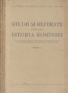 Studii referate privind istoria Rominiei