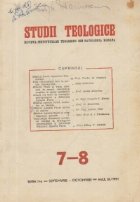 Studii Teologice Revista Institutelor Teologice