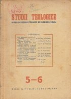 Studii Teologice Revista Institutelor Teologice