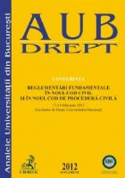 Supliment Analele Universitatii din Bucuresti 2012