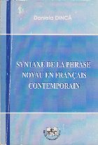 Syntaxe de la Phrase Noyau en Francais Contemporain