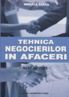 Tehnica negocierilor afaceri note curs