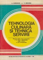 Tehnologia culinara tehnica servirii Manual