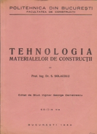 Tehnologia materialelor de constructii