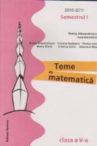 Teme de matematica (clasa a V-a, semestrul - I, 2010-2011)