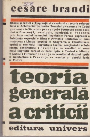 Teoria Generala a Criticii