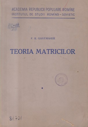 Teoria Matricilor (Gantmaher)