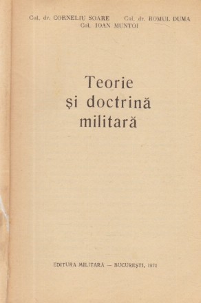 Teorie si doctrina militara