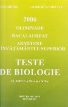 Teste biologie (clasele XII Olimpiade