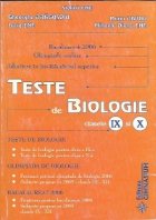 Teste biologie pentru clasele