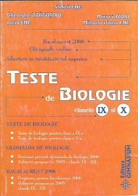 Teste de biologie pentru clasele 9-10