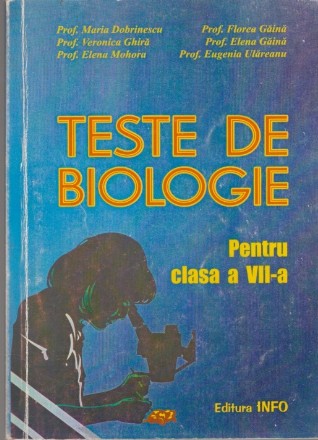 Teste de biologie pentru clasa a VII-a