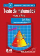 Teste matematica (clasa VIII