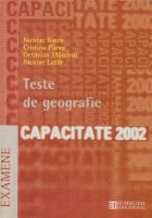 Teste geografie Capacitate 2002