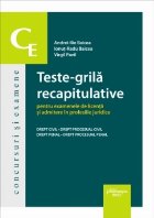 Teste-grilă recapitulative pentru examenele de licenţă şi admitere în profesiile juridice : drept civil -