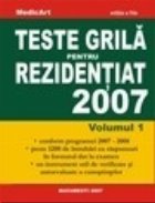 Teste grila pentru rezidentiat 2007