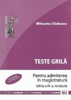 Teste grila pentru admiterea magistratura