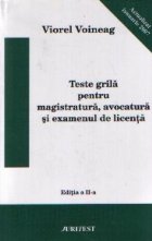 Teste grila pentru magistratura avocatura