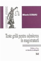 Teste grila pentru admiterea magistartura