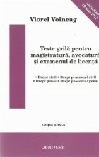 Teste grila pentru magistratura avocatura