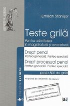 Teste grila Pentru admiterea magistratura