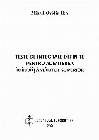 Teste integrale definite pentru admiterea