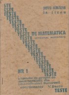 Teste de matematica integral rezolvate, Nr. 1 - Alcatuite de grupul de matematicieni din I. microProiect Bucur