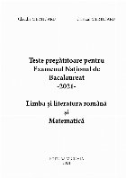 Teste pregătitoare pentru Examenul Naţional