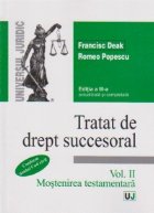 Tratat drept succesoral Volumul Mostenirea