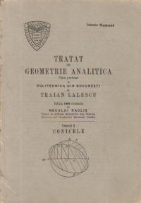 Tratat de geometrie analitica, Caietul 2 - Conicele