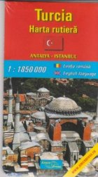 Turcia - harta rutiera. Antalya-Istanbul