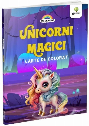 Unicorni magici : carte de colorat