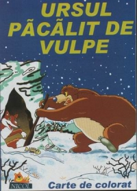 Ursul pacalit de vulpe (carte de colorat + poveste)