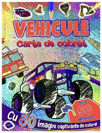 Vehicule : carte de colorat