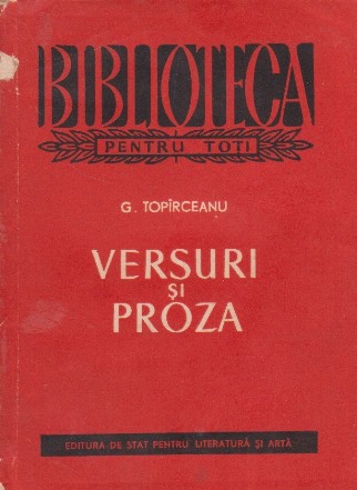 Versuri si proza (Topirceanu)